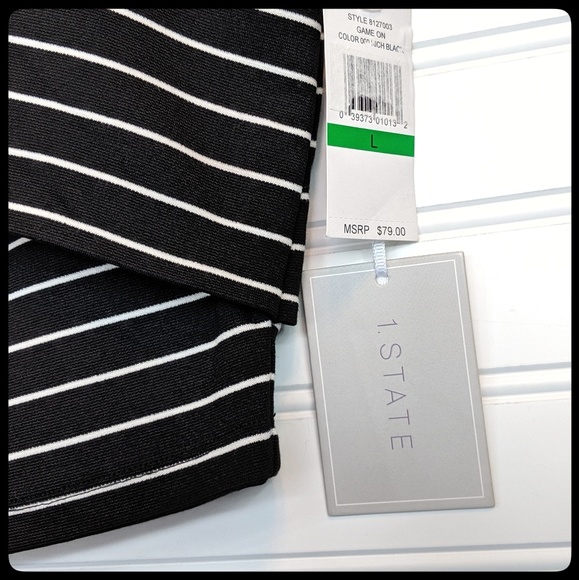 1. State off the shoulder wrap crop top NWT - Picture 2 of 7